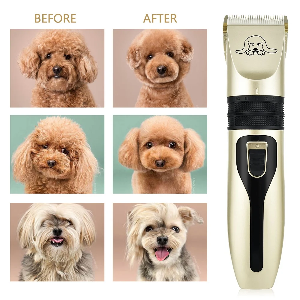 

Electrical USB Pet Dog Hair Clippers Professional Grooming Kit Pet Cat Dogs Hair Trimmer Shaver Remover Cutting Haircut Machine