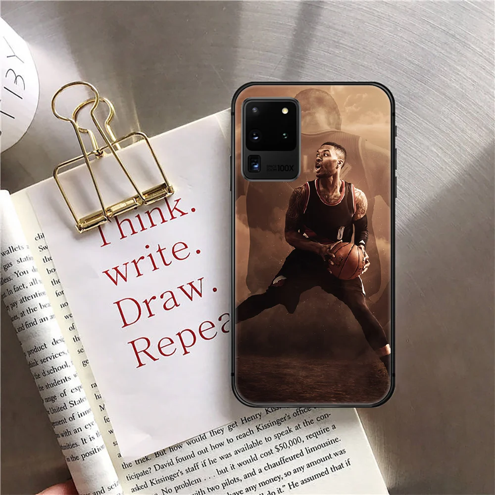 

Damian Lillard 0 Basketball Phone Case Cover For Samsung Galaxy Note S 7 8 9 10 10E 20 Plus Lite Uitra Black Etui Black Etui