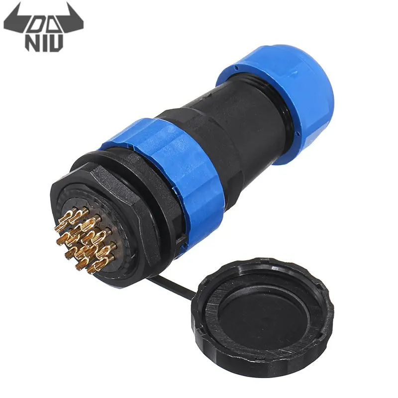 

DANIU SD28 28mm 10A 16Pin Waterproof Cable Wire Docking Plastic Aviation Connector Plug IP68 for Machinery Equipment Outdoor LED