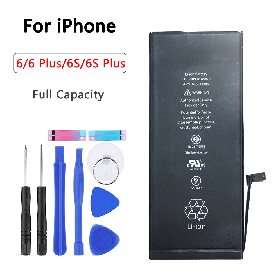 Аккумуляторная батарея для iPhone 6 6G 6S плюс замена батареи По настоящему высокое