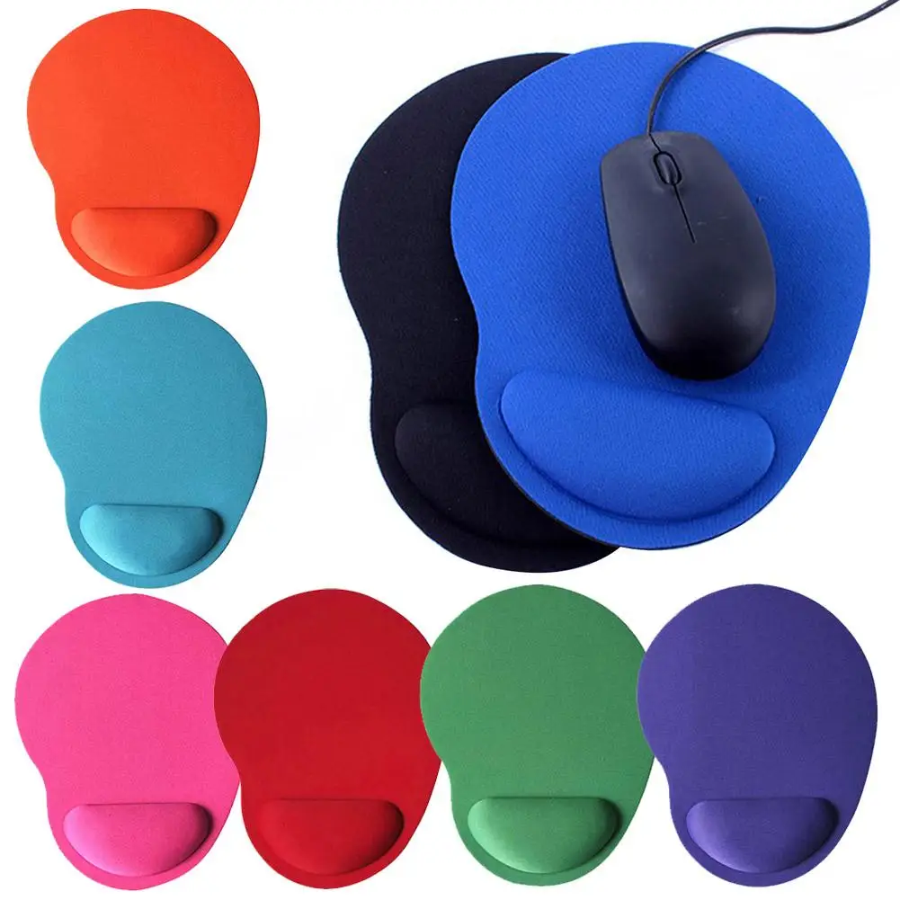 

Home Office Anti-Slip Comfort Solid Color Game Mouse Pad Mat with Wrist Support