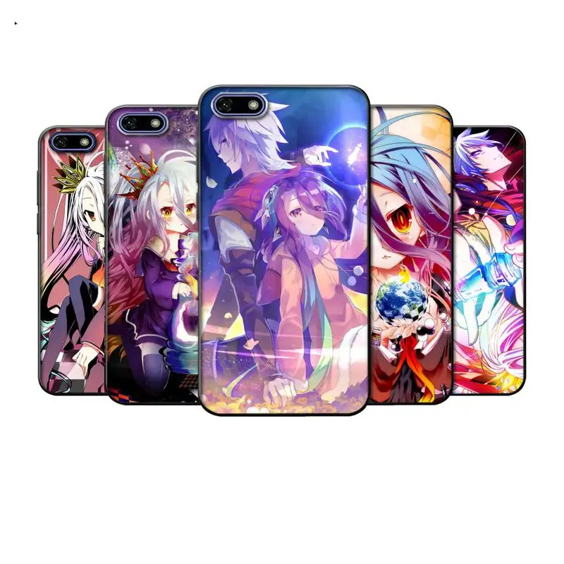 

Game NO Life Anime Phone Case For Xiaomi Mi5 Mi6 Mi8 Mi9 Mi10 F1 X Se Lite Pro Note Mix 2 3 10 Cover