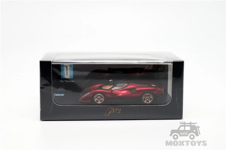 

PEAKO 1:64 De Tomaso P72 Goodwood Metallic red Resin Model Car