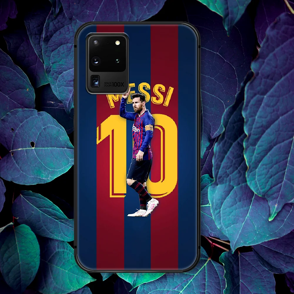

Lionel Messi Soccer Football 10 Phone Case For Samsung Galaxy Note S 8 9 10 20 Plus E Lite Uitra black Cover Tpu Shell Silicone