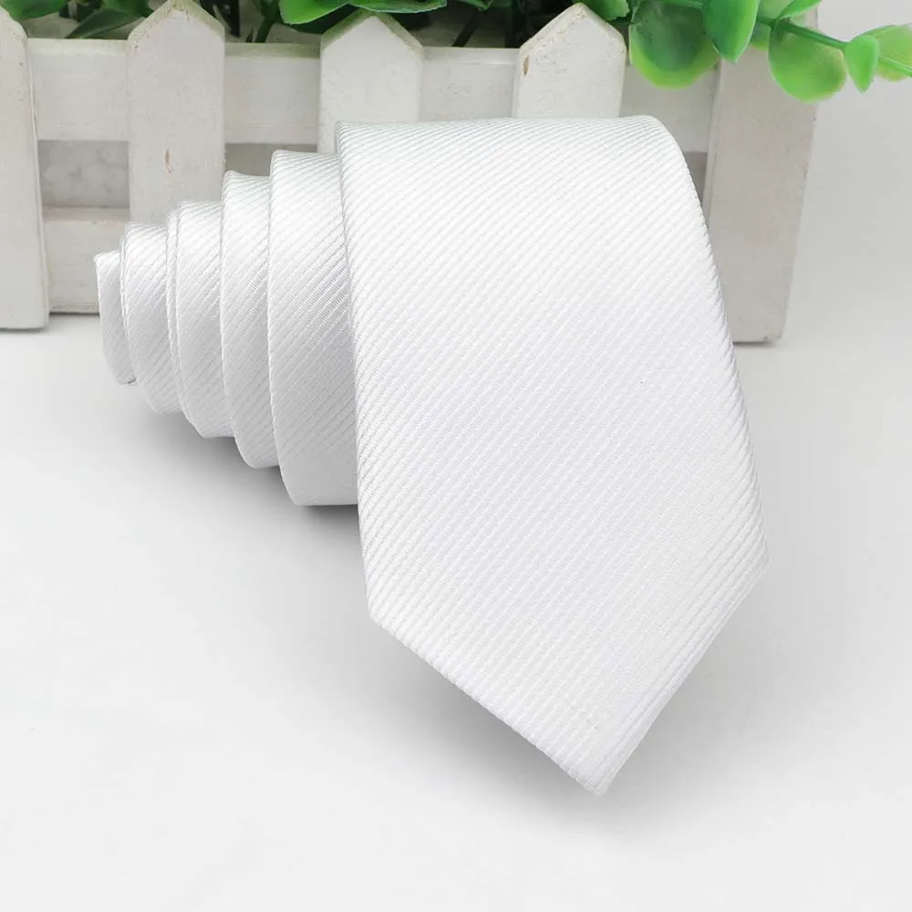 12 Галстук для мужчин формальный тонкий размер Галстуки классические мужские однотонные цветные свадебные галстуки 2,5 дюймов Жених джентльмен узкий гравата - Цвет: 12