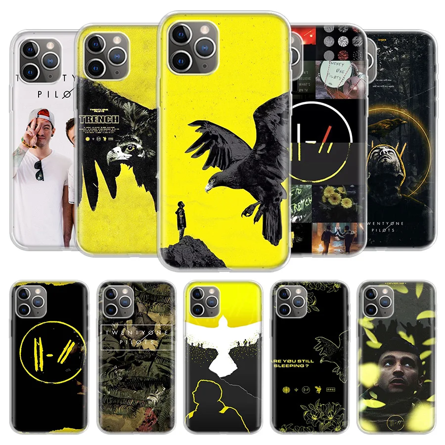 Желтый чехол для телефона Twenty One Pilots iPhone 11 12 Mini Pro 7 6X8 6S Plus XS MAX + XR 5S Eleven|Бамперы| |