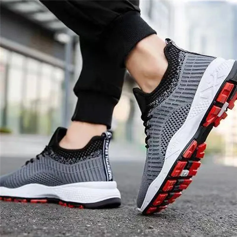 Кроссовки мужские летние сетчатые вулканизированные дышащие на шнуровке | Обувь
