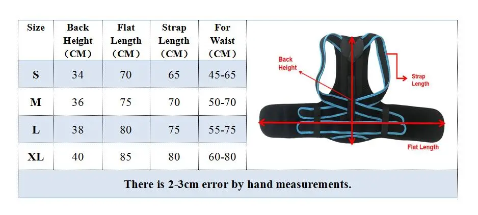 

Adjustable Children Professional Posture Corrector Kyphosis Humpback Prevent Back Brace Support Belt Back Straightener BS05