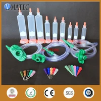 high quality glue dispensing needle tips set adhesive dispenser pneumatic syringe with pistonstoppers