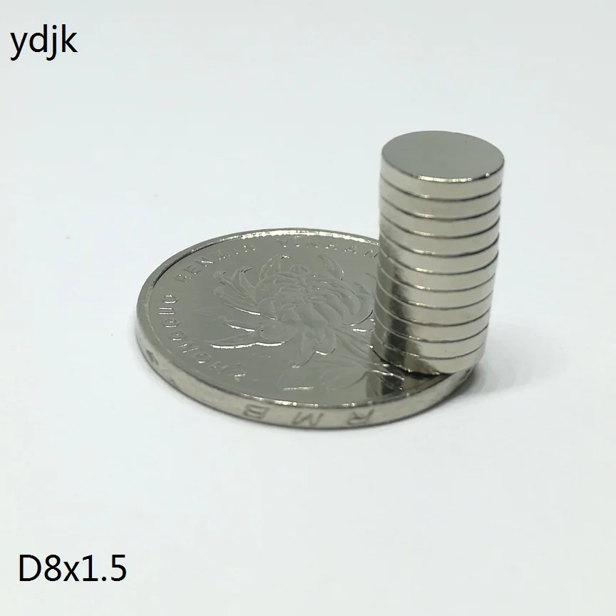 200 шт./лот магнит диска 8*1 5 N35 магниты 8x1 8 x 1 5|Магнитные материалы| |