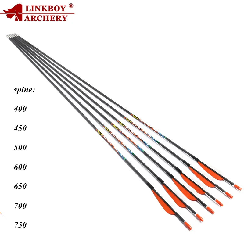 

Linkboy карбоновые стрелы для стрельбы из лука ID3.2mm 3 дюймов перо индейки X10 120gr советы Spine550-900 для рекурсивного лука-6 шт.