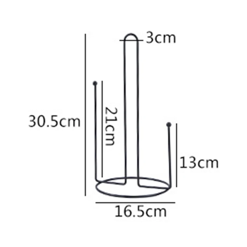 

Iron Kitchen Table Roll Paper Towel Holder Stand Rack Organizer Storage Shelf Kitchen Bathroom Hardware Paper Holders
