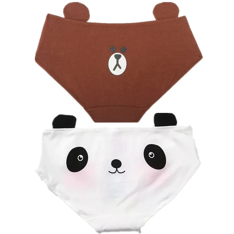 Трусы Rilakkuma с рисунком панды для девочек милые хлопковые трусы мультяшным