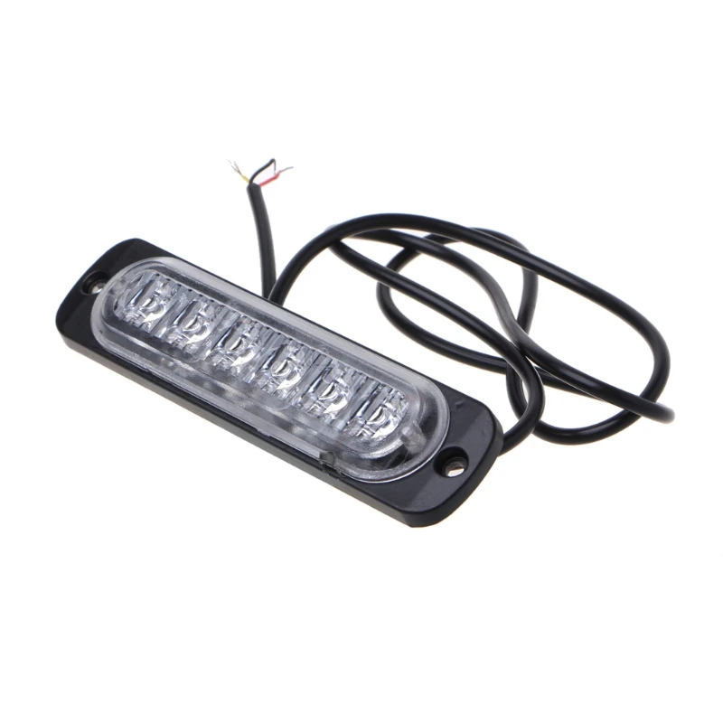 6LED Автомобильный аварийный мерцающий светильник бар Предупреждение флэш