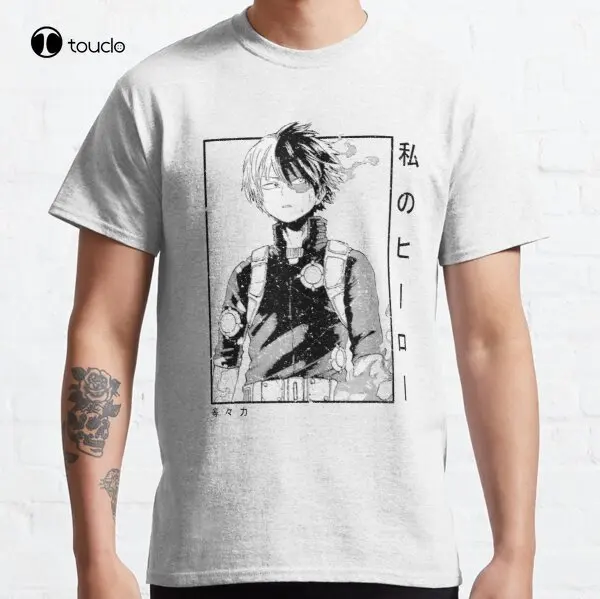 

Todoroki Shoto -My Hero T-Shirt Classic T-Shirt T Tee Shirt Custom Aldult Teen Unisex Digital Printing Tee Shirt Xs-5Xl