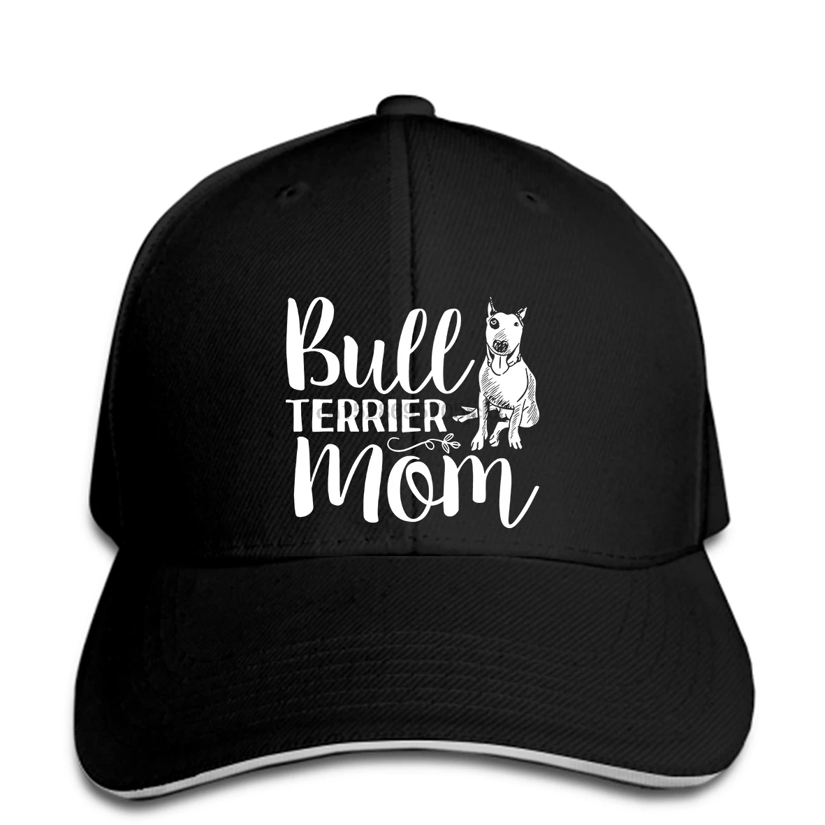 Print Baseball cap Mens Hot Mothers Day Bull Terrier MomDog Lover Gifts snapback hat Peaked | Аксессуары для одежды