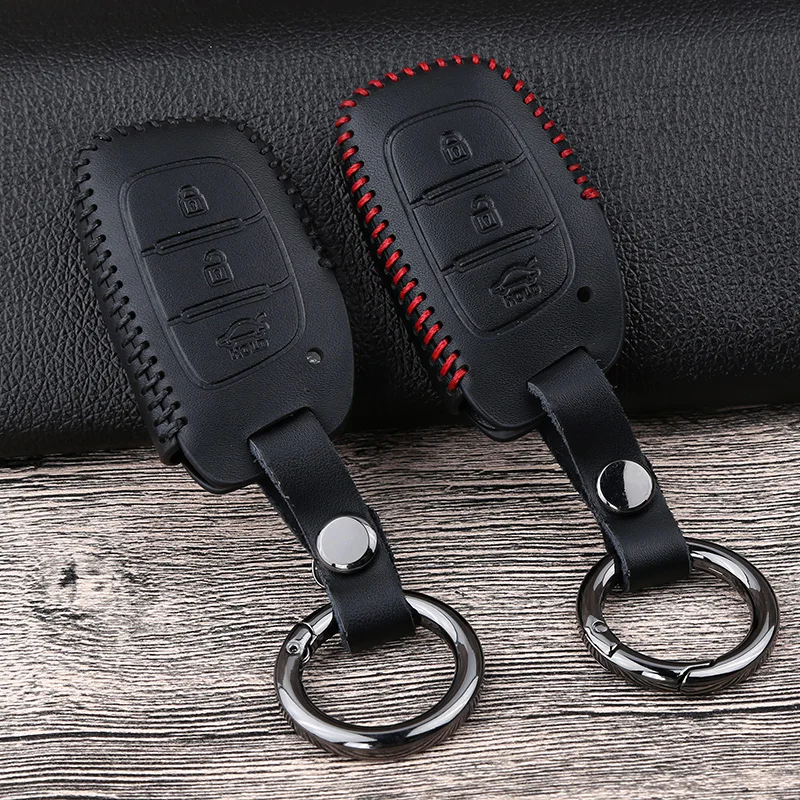 Кожаный чехол для автомобильного пульта дистанционного управления Hyundai Tucson Creta