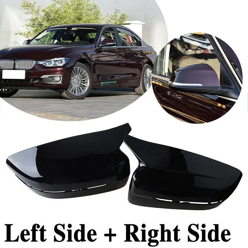 

for -BMW 3 5 7 Series G20 G30 G11 G12 Bright Black ABS Side Rear View Mirror Cap Cover Shell Trim