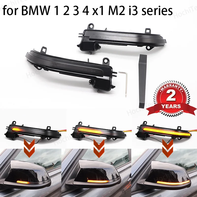 

Black Dynamic Blinker Mirror Light for BMW 1 2 3 4 X1 Series F20 F30 F31 F32 F33 F34 F36 E84 F87 i3 Turn Signal Side Indicator