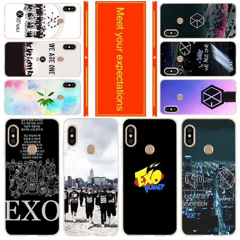 Фото Silicone Case For Xiaomi Redmi 10 9 8 7 6 5 4 A 9at Prime 4x Y3 Cover EXO band Mobile Phone Cases & Covers Silicone Case For Xiaomi Redmi 10 9 8 7 6 5 4 A 9at Prime 4x Y3 Cover EXO band Mobile Phone Cases & Covers