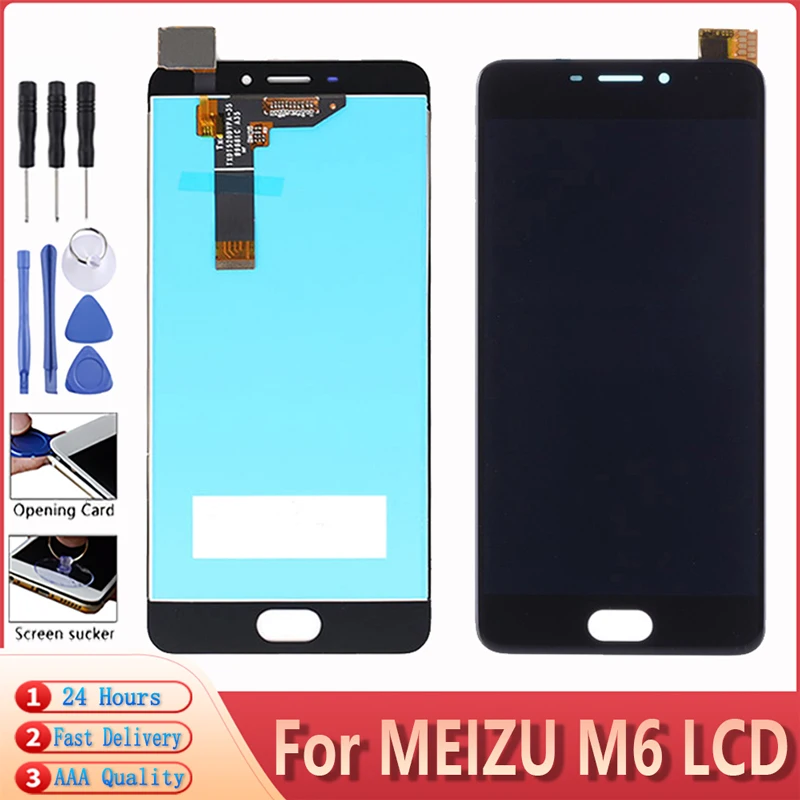 5 2 ''Качество AAA для MEIZU M6 ЖК дисплей Дисплей кодирующий преобразователь