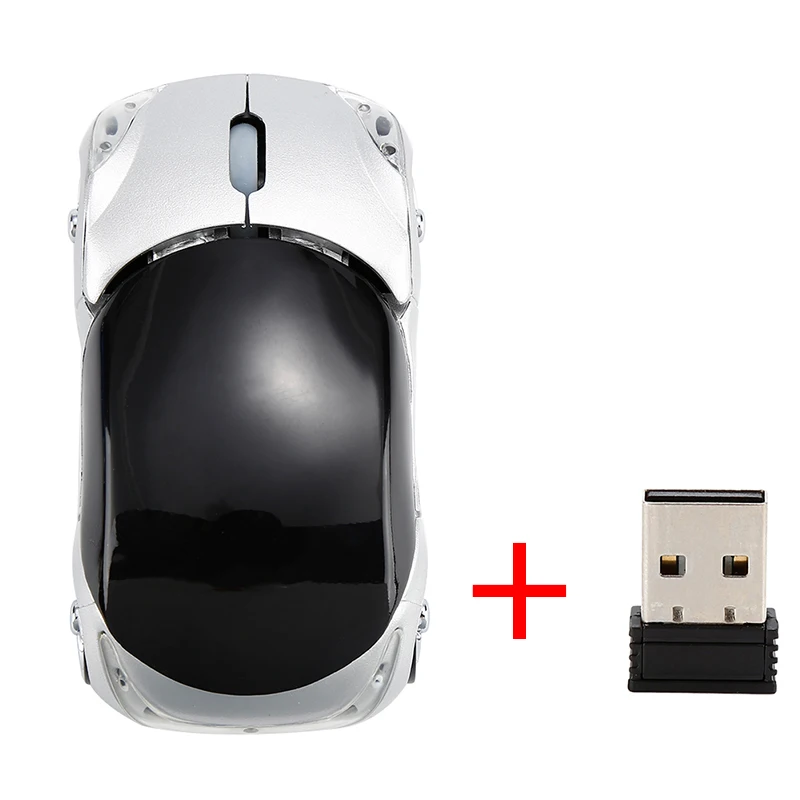 4 Креативная 2,4 GHz 1200 dpi Беспроводная оптическая мышь в форме автомобиля USB прокрутка мыши компьютер Профессиональный для ПК ноутбук с USB Приемником - Цвет: 4