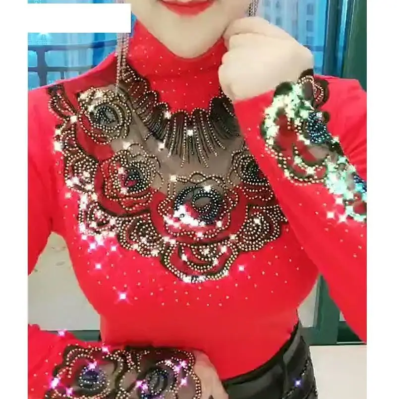 Женская бархатная Водолазка с длинным рукавом и вырезами | одежда