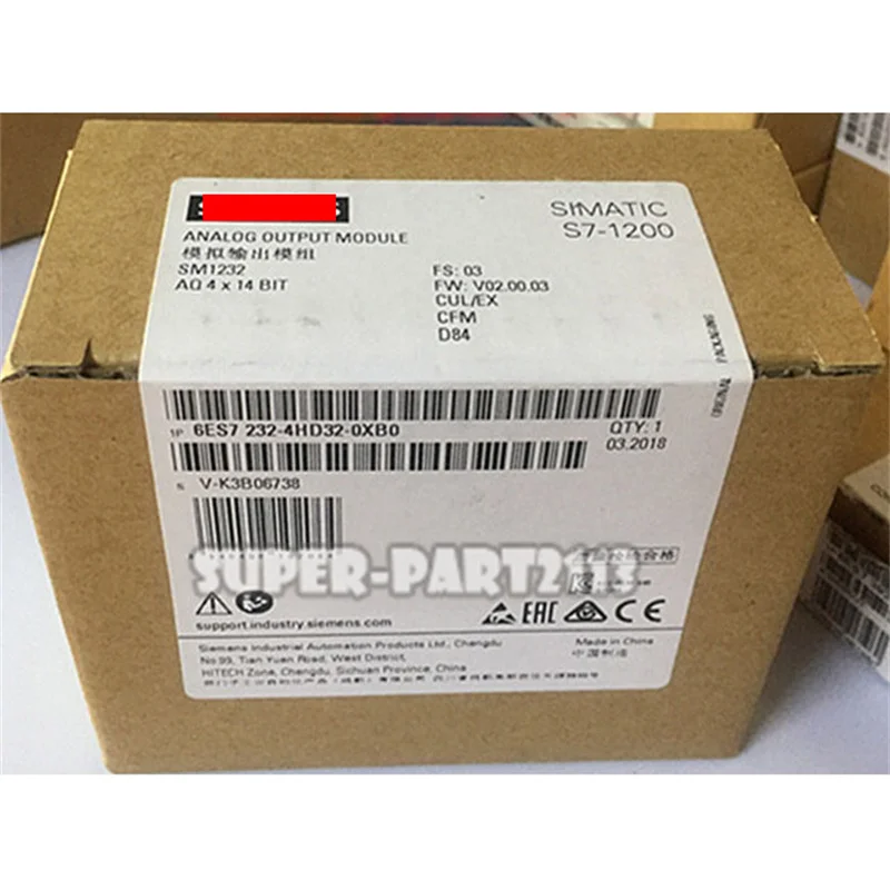 

Brand new 6ES7232-4HA30-0XB0 6ES7232-4HD32-0XB0 6ES7232-4HB32-0XB0 Communication Module Digital input/output Analog in box