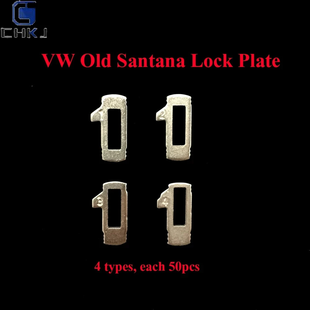 

CHKJ 200pcs/Lot Car Lock Reed Locking Plate For VW Old Santana (4 Types Each 50pcs) Auto Repair Accessaries Kit Locksmith Tool