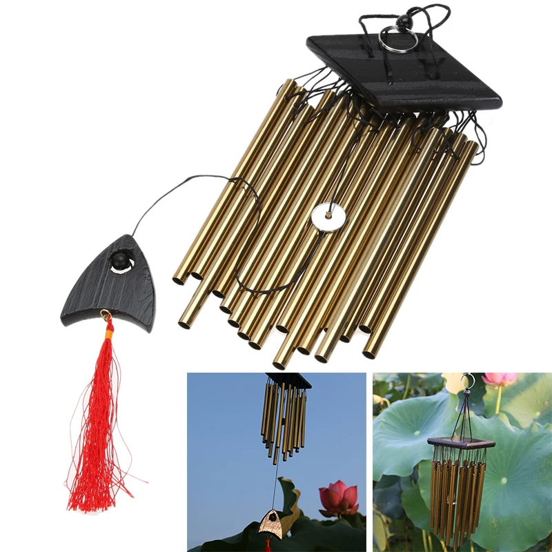 Медные колокольчики с 27 трубками подвесные украшения для сада и дома подходят