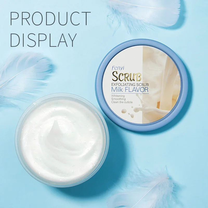 Крем-скраб для лица и тела со вкусом молока средство удаления огрубевшей кожи