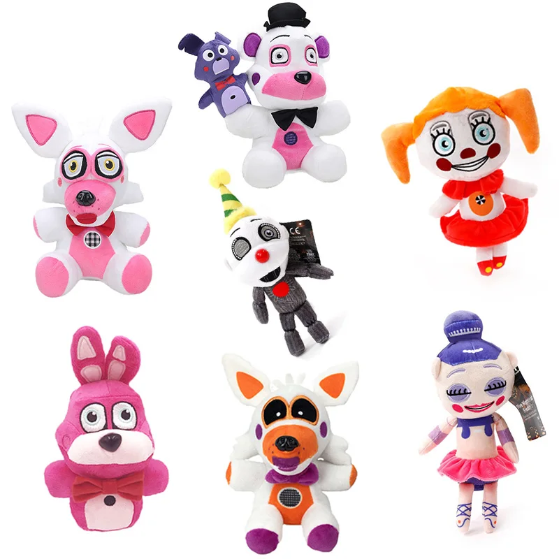 25 см FNAF Freddy Fazbear плюшевые игрушки мягкие куклы 5 ночей у Фредди животных медведь