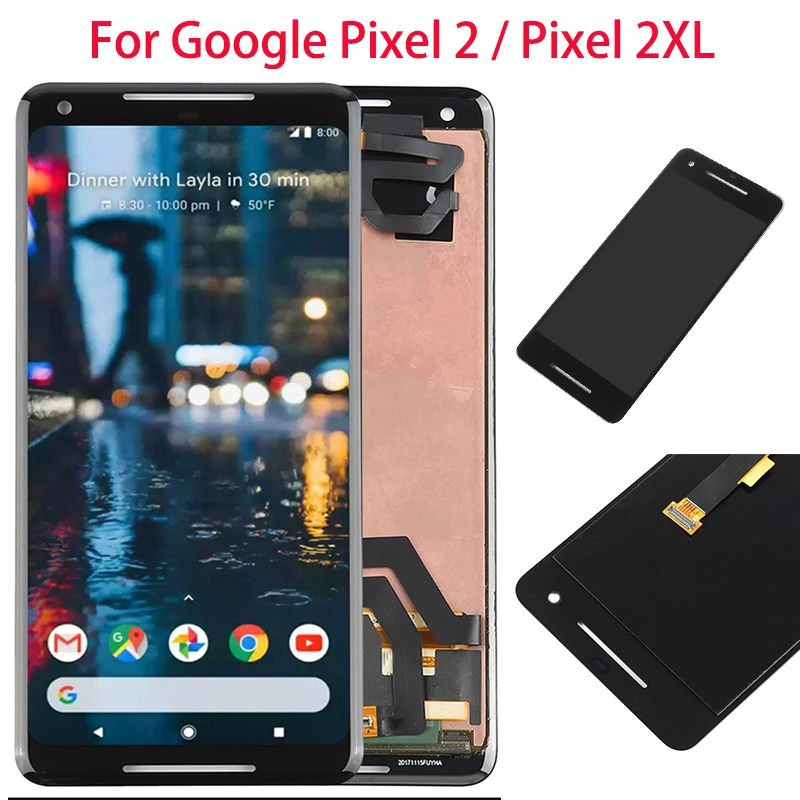 For Google Pixel 2 2XL LCD Display Touch Screen For Pixel 2 XL LCD Digitizer Replacements Parts Display 2XL Screen