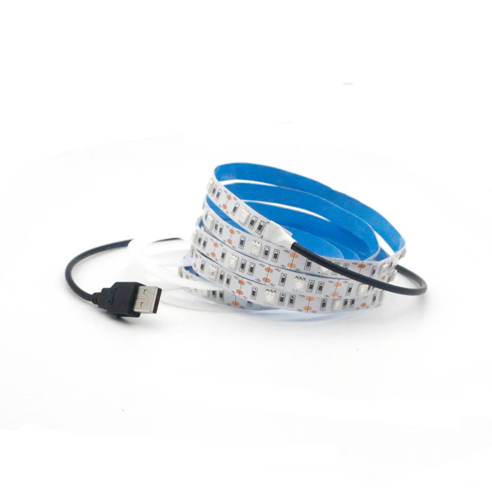 USB типа AA или AAA батарея 5В УФ светодиодная лента светильник 395 405nm 30 светодиодов/м