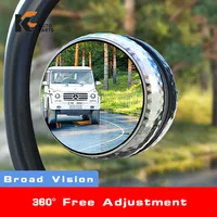 360-degree Wide Angle Adjustable Rotation Round car goods Car Rearview Auxiliary Blind Spot Mirror Car Accessories