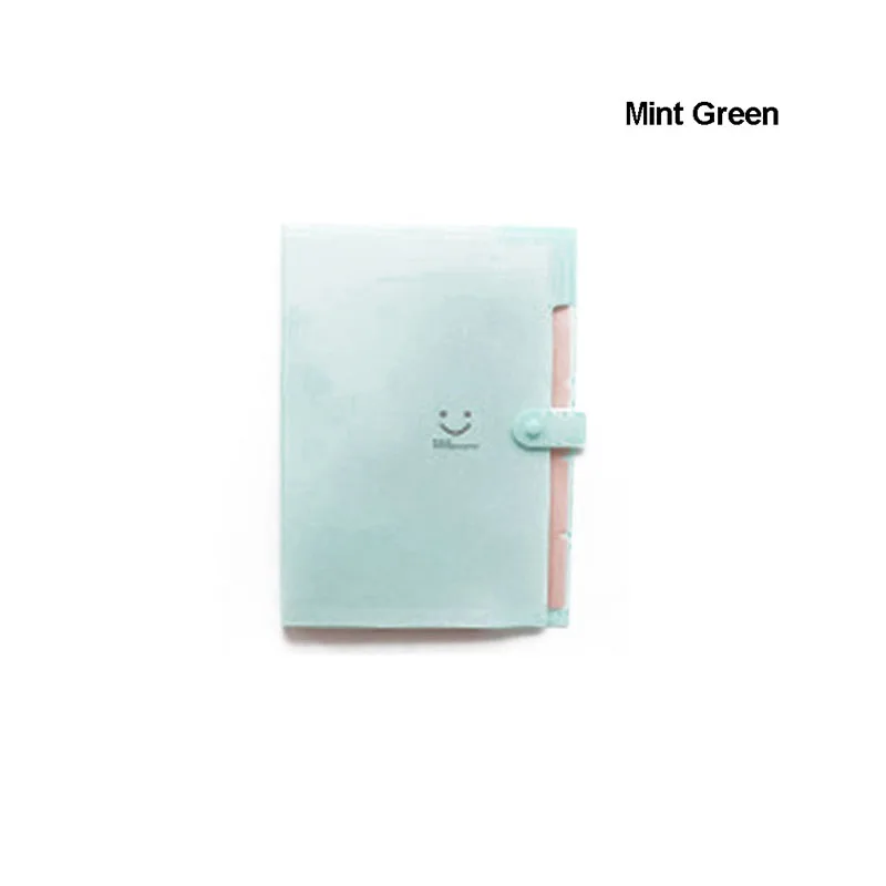 Mint Green Новые портативные высококачественные водонепроницаемые офисные пластиковые папки, Мульти карманный органайзер, А4 Расширение файлов, папка для документов - Цвет: Mint Green