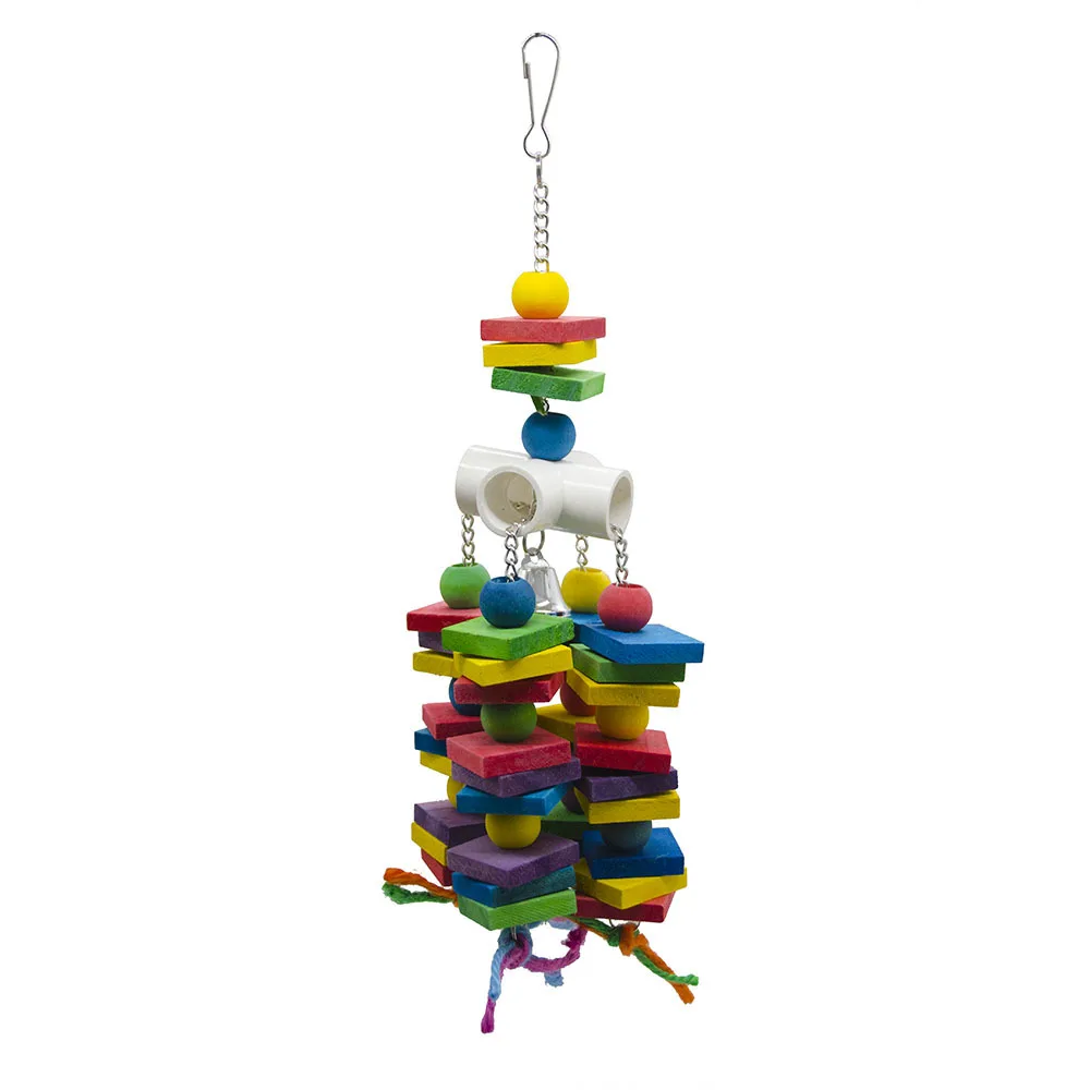 Высококачественный цветной попуги игрушка для клетки попугая ара Жевательная