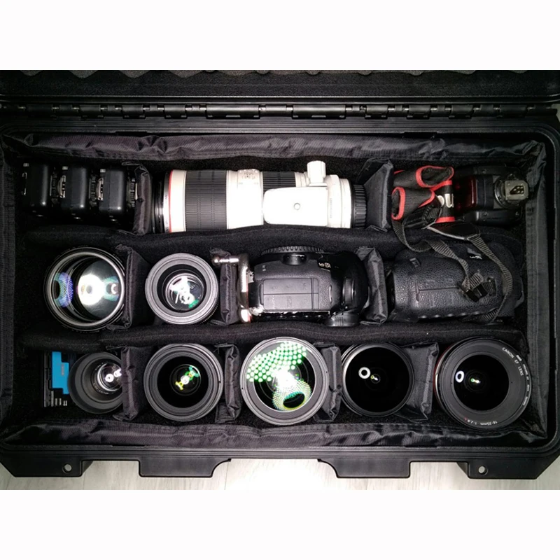 Водонепроницаемый чехол на колесиках ящик для инструментов защитный камеры