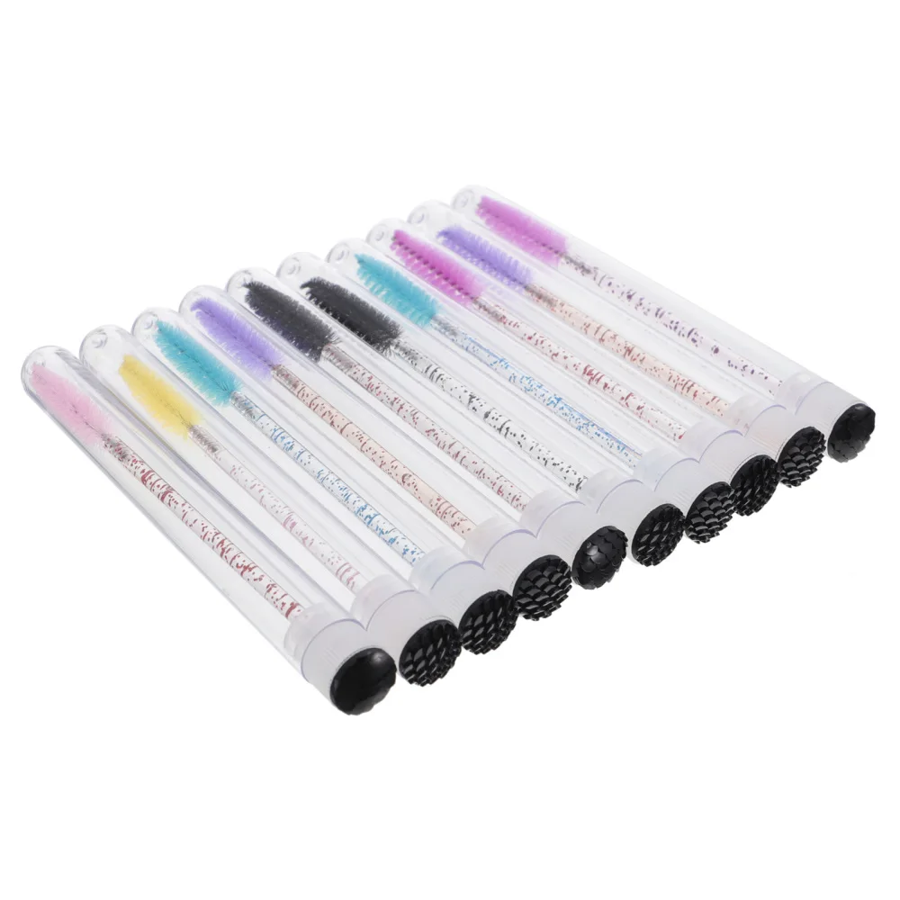 

30pcs Disposable Mascara Wand Crystal Eyelash Brush with Tube Applicator