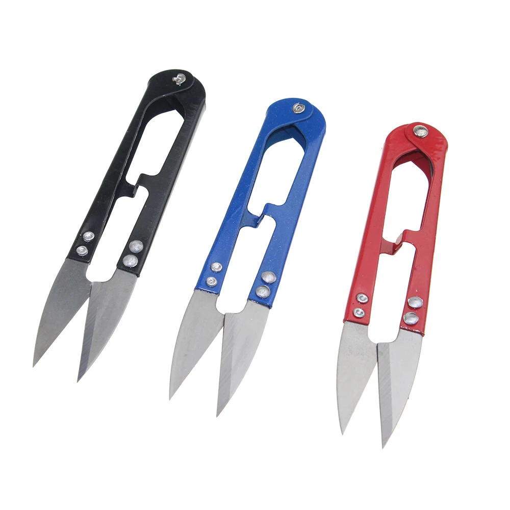 

48PCS Portable U-shape Thrum Thread Cutter Mini hand Scissors Garden Snips Shears Gardening Secateurs