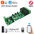 Релейный модуль дистанционного управления 1CH 2CH DC5-32v Ewelink ZigBee3.0, выключатель света с Vioce Alexa Google Home Tuya Smart Life RF 10A