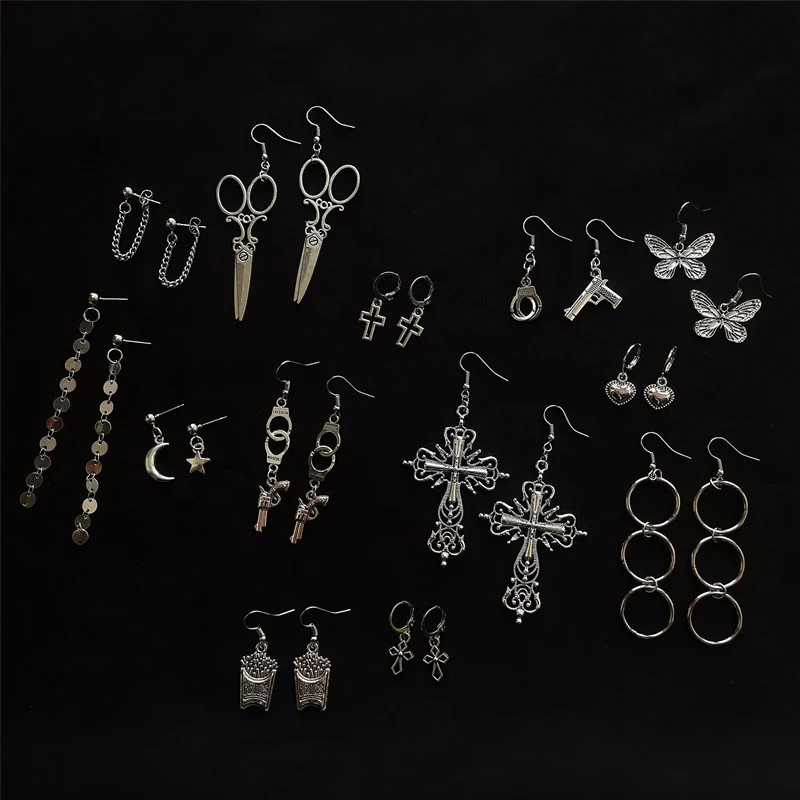 

Женские винтажные серьги-подвески в стиле 90-х с бабочками