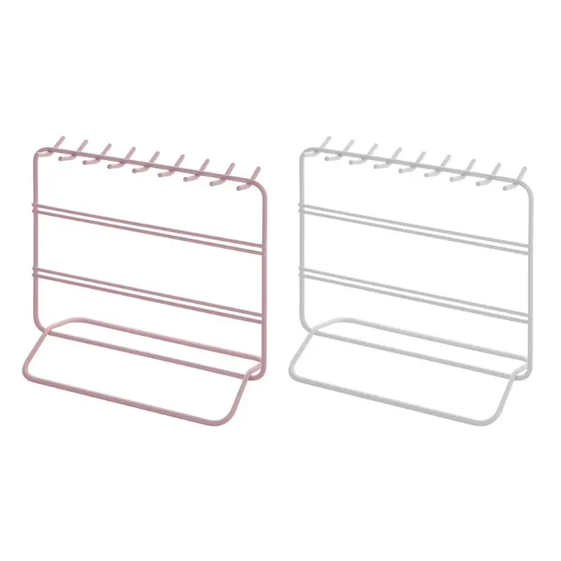 

Earrings Jewelry Stand Necklace Storage Holder Display Rack Metal Display Shelf T4MD