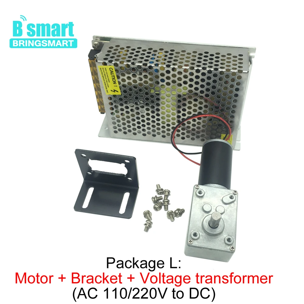 BringSmart A58SW31ZY 12V 27 об/мин червячный мотор-редуктор 60kg. См высокий крутящий момент D вал 12 вольтового источника электропитания постоянного тока с поворотным столом двери с встроенной функцией спуска затвора
