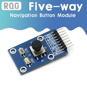 Модуль с пятипозиционной кнопкой навигации для MCU AVR Game 5D Rocker, Независимая клавиатура для Arduino, модуль джойстика
