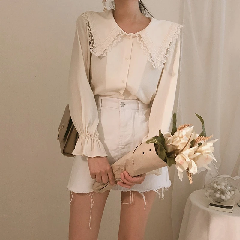 RealShe/женский кардиган 2019 с круглым вырезом и длинным рукавом-фонариком