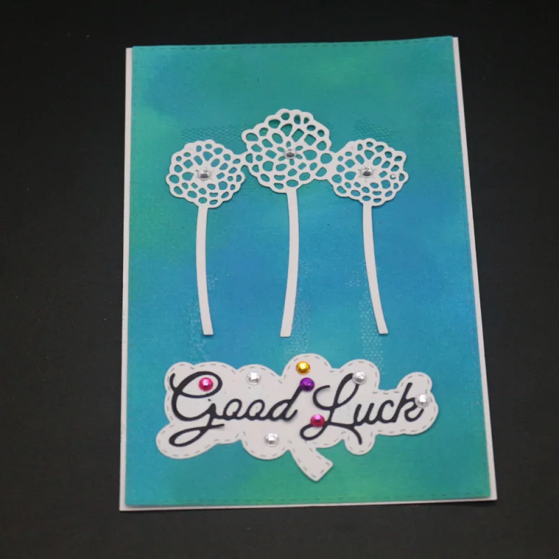 Удачи надпись Одуванчик рамка металлические Вырубные штампы Troqueladora трафарет для