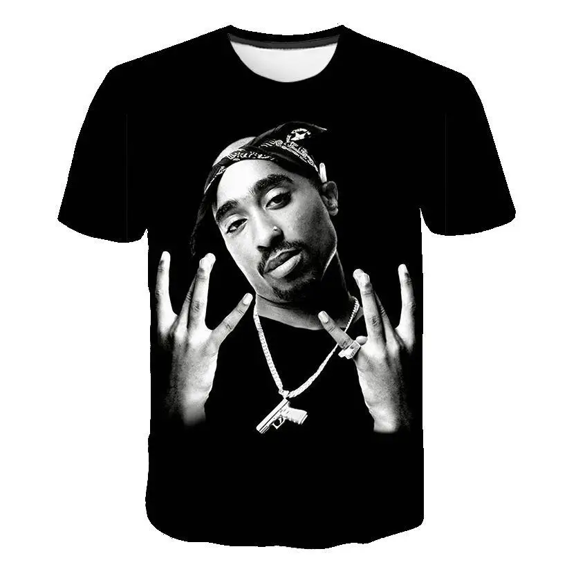

Singer 2pac 3D Printed T Shirt Men/Women Summer Fashion Casual Hip-hop O-Neck Short Sleeve Rapper T-Shirts Oversize Top 2XS-5XL