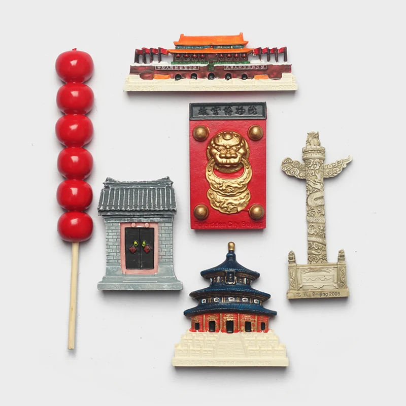 Туристический магнит стерео смола храм небеса Великая стена запрещенный город