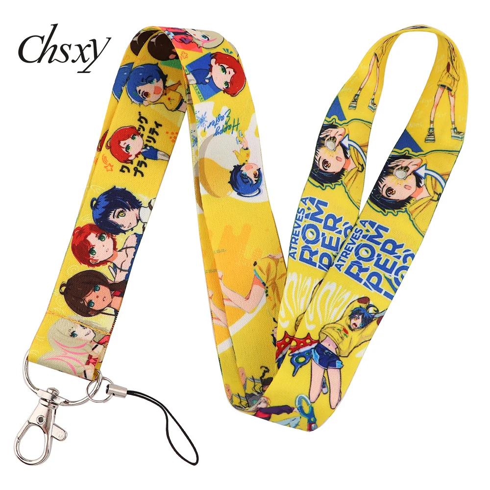 

Anime WONDER EGG PRIORITY Lanyards Keychain Cartoon Figure Fashion Lanyard Keyring Backpack Pendant Trinket Cord for Keys Gift